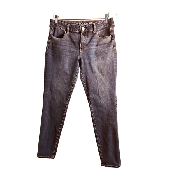 American Eagle Outfitters Women's AEO Denim Jegging Jeans Stretchy Size 12 - Picture 1 of 8